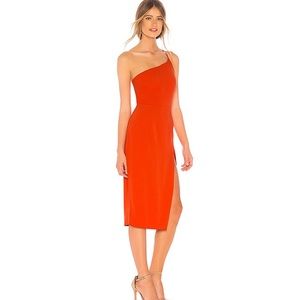 Revolve midi one shoulder dress